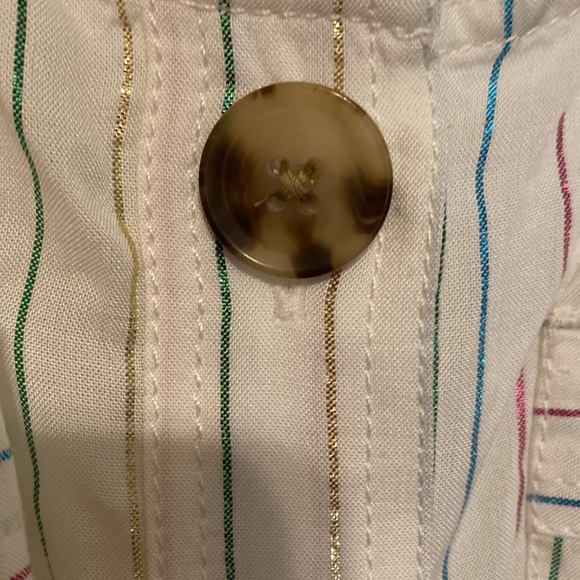 NWT- EXPRESS METALLIC STRIPED TOP - Picture 7 of 7